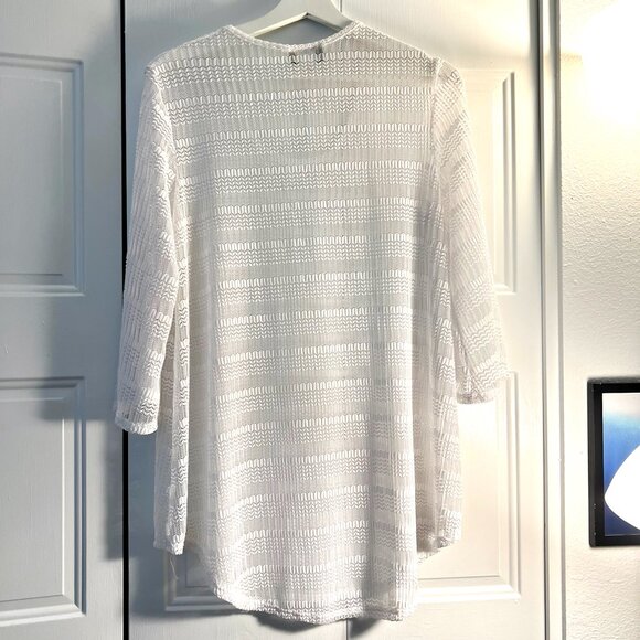Never worn - White Mesh Swim Cover Up, Jordan Taylor, Small - Picture 2 of 4